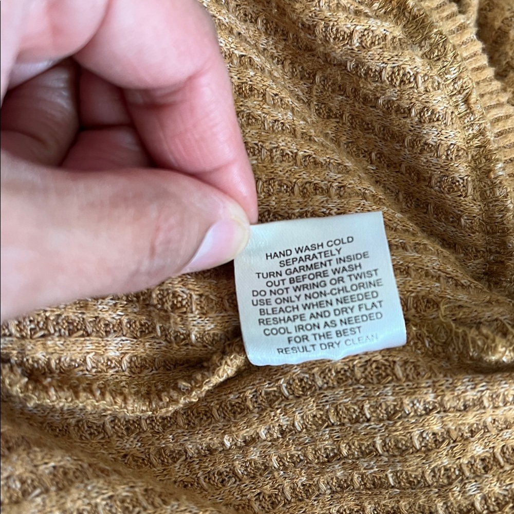 Pink Rose Women's Tan Cardigan Sweater - Picture 10 of 10
